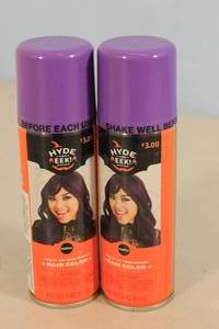 lot 180 image: 2ct Hyde & EEK Temporary Hair Color Spray Purple