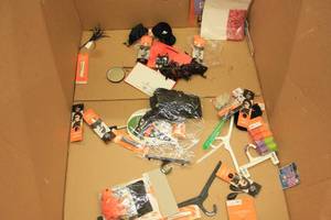 lot 193 image: The Bottom of the Barrel (Literally) Lot Halloween Edition. Everything you see here