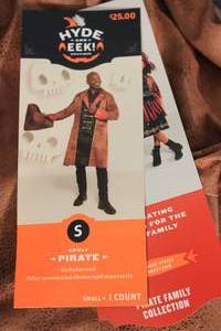 lot 100 image: Hyde & EEK Adult Pirate Costume Coat Small