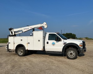 2008 Ford F-550 Super Duty Diesel Service Truck with Stellar Crane
