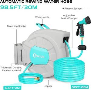 Bietor Retractable Garden Hose and Reel