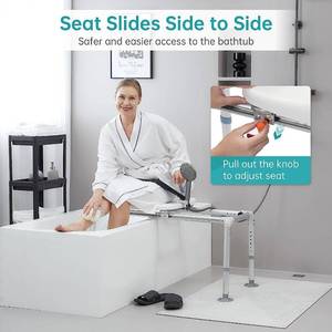 Restisland Heavy Duty Sliding Transfer BenchShower Chair