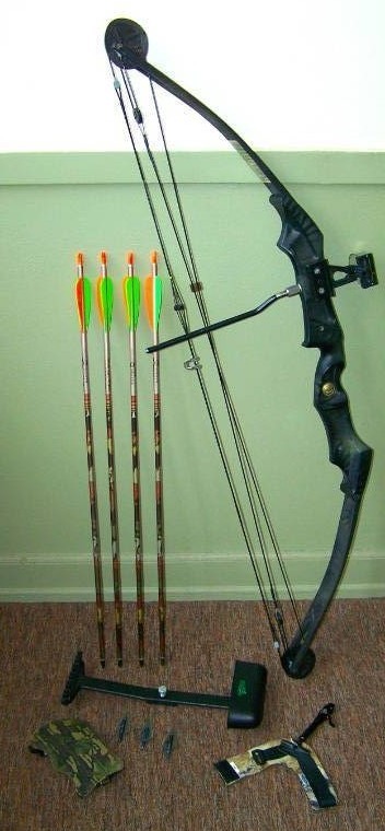 Bear Super Grizzly adult size compound bow.