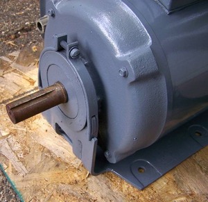 lot 16 image: Century industrial Single phase electric motor.