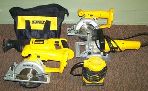 lot 18 image: Huge 18 volt and electric Dewalt set.