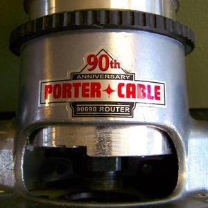 lot 19 image: Porter Cable electric router with hard case.