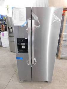 lot 20 image: Whirlpool 21.4-cu ft Side-by-Side Refrigerator with Ice Maker (Fingerprint Resistant Stainless Steel)