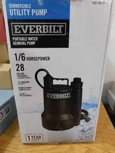 lot 66 image: Everbilt 16 HP Plastic Submersible Utility Pump
