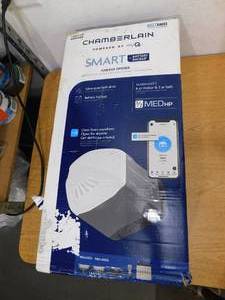 lot 40 image: Chamberlain 12 HP Smart Quiet Belt Drive Garage Door Opener with Battery Backup