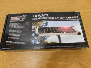 lot 45 image: New - Mighty Mule 10-Watt Solar Panel Kit for Electric Gate Opener
