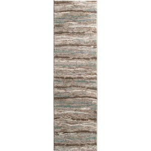lot 115 image: Home Decorators Collection Shoreline Multi 2 ft. x 7 ft. Striped Runner Rug