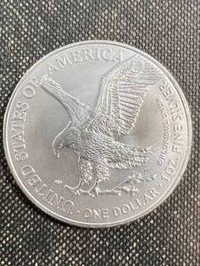 lot 05 image: 2023 AMERICAN SILVER EAGLE 1 TROY OZ .999 FINE SILVER