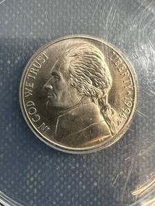 lot 06 image: 1994 SP-69 ANACS JEFFERSON NICKEL