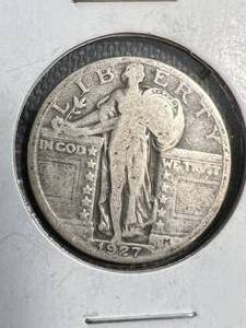 lot 23 image: 1927 US STANDING LIBERTY QUARTER
