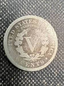 lot 43 image: 1892 US V NICKEL