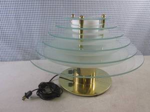 lot 106 image: (A-1) Mid Century Modern Tiered Gla...