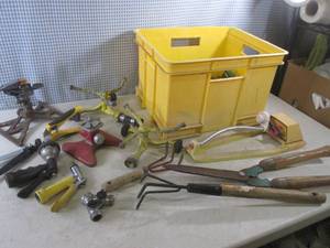 lot 137 image: (D-2) Crate Full of Assorted Yard T...