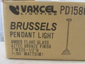 lot 182 image: (EW5) Vaxcel Lighting Brussels Pend...