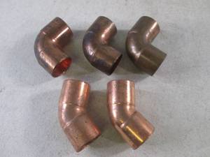 lot 210 image: (FS) 5 Copper 34 Fittings...