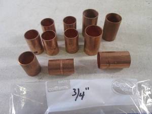 lot 216 image: (FS) 11 Assorted Copper Fittings...