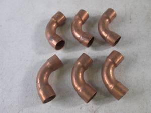 lot 222 image: (FS) 6 Copper 38 Fittings...