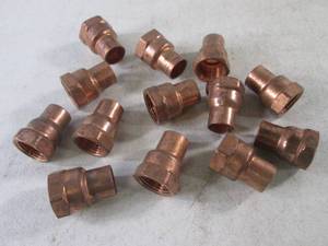 lot 224 image: (FS) 13 Copper 58 Fittings...