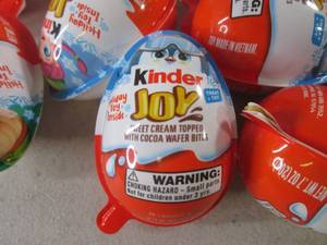 lot 323 image: (B-2) 12 Kinder Joy Eggs Past Date...