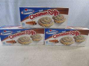 lot 325 image: (B-1) 3 Boxes Hostess Iced Cinnamon...