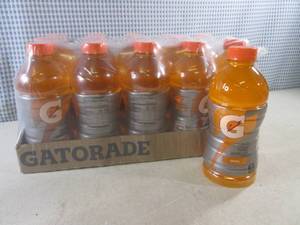 lot 374 image: (C-1) Case 15 Bottles Gatorade Oran...