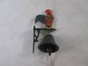 lot 378 image: (EC1) Cast Iron Bell and Wall Mount...