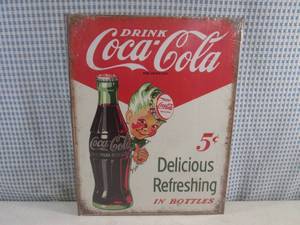 lot 30 image: (EC1) Drink Coca-Cola Tin Sign - 12...