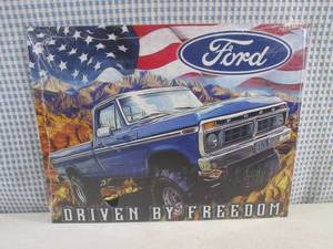 lot 39 image: (EC1) Ford Driven By Freedom Tin Si...