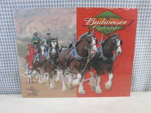 lot 44 image: (EC1) Budweiser Clydesdales Tin Sig...