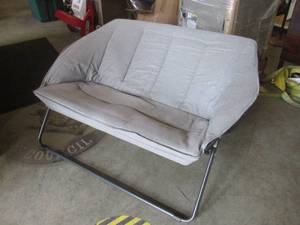 lot 63 image: (F-0) 2-Person Folding Portable Cha...