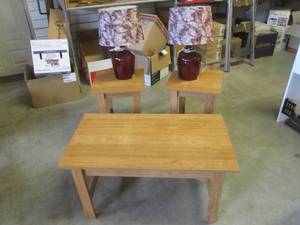 lot 67 image: (CS) Matching Coffee Table and 2 En...