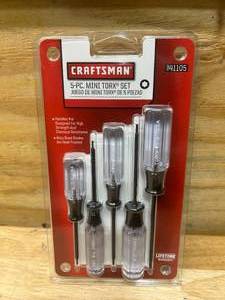 lot 33 image: CRAFTSMAN 5-PC Mini Torx Set