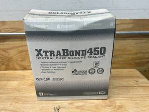 lot 22 image: PREMIER BUILDING SOLUTIONS Case of Xtra Bond 450 Neutral Cure Silicone Sealant- Clear (24 tubes)