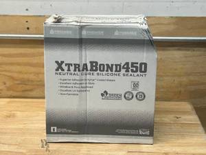 lot 81 image: PREMIER BUILDING SOLUTIONS Case of Xtra Bond 450 Neutral Cure Silicone Sealant- Clear (24 tubes)