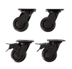 lot 9 image: HUSKY 4 in. Caster Kit for Heavy Duty Welded Steel Garage Base Cabinets