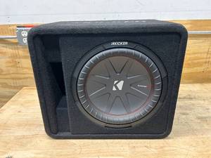 lot 84 image: KICKER VCWR122 Ported enclosure with one 12 CompR subwoofer