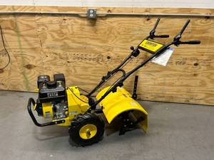 lot 8 image: CHAMPION POWER EQUIPMENT 19 in. 212cc 4-Stroke Gas Garden Rotating Rear Tine Tiller