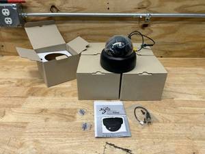 lot 108 image: AIGIS MECHTRONICS Lot of 5- D4 Series Indoor Color Dome Cameras