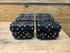 lot 117 image: INSIGNIA Lot of 6- Camera Cases - White Polka Dots on Black
