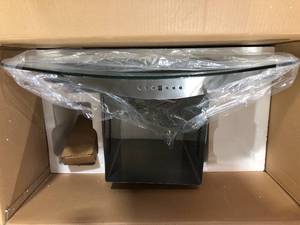 Akdy 30 in. 343 CFM Convertible Kitchen Wall Mount Range Hood in Stainless Steel with Tempered Glass and Touch Controls Retails for $400 customer Return not used