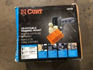 CURT Adjustable 6 in. Channel Mount Trailer Hitch with Dual Ball (2-12 in. Shank) 20,000 lbs.Capacity customer return see pictures