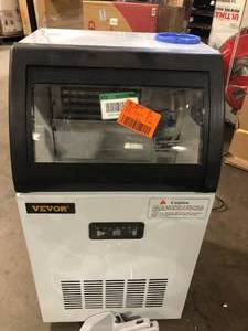 VEVOR 99 lb.  24 H Freestanding Commercial Ice Maker with 22 lb. Storage Bin Stainless Steel ice Maker Machine in Silver customer return