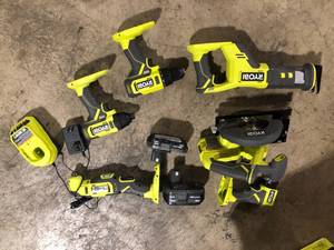 RYOBI ONE 18V Cordless 6-Tool Combo Kit with Battery, and Charger customer return review pictures