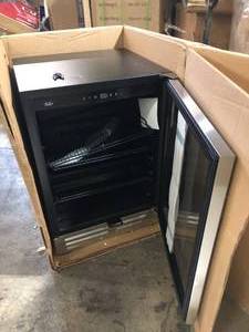 Velivi 24 in. 210 (12 oz.) Can Built-inFreestanding Beverage Cooler Fridge with Adjustable Shelves in Stainless Steel customer return review pictures