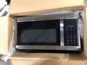 Vissani 1.7 cu. ft. 1000-Watt Over the Range Microwave in Stainless Steel customer return see pictures