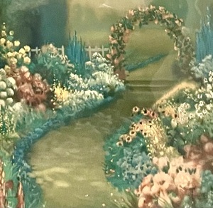 lot 34 image: Garden Realm Framed Vintage Print by Robert Atkinson Fox
